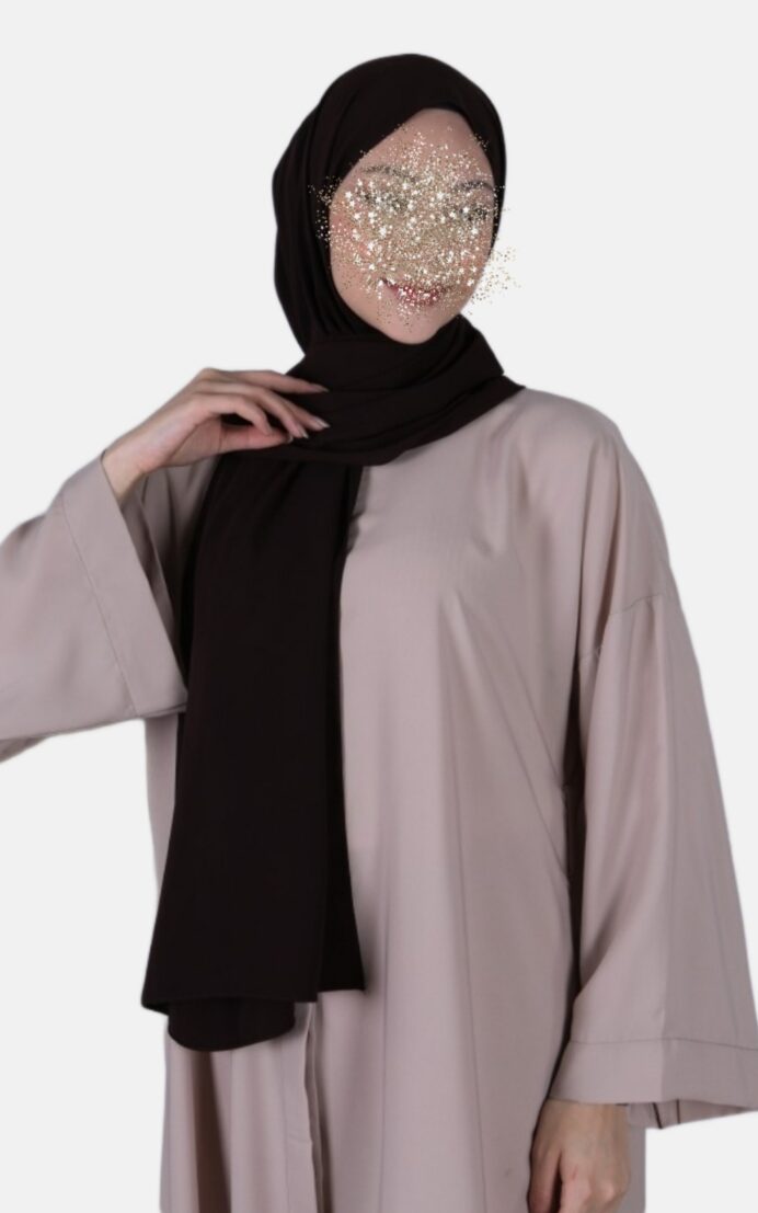 Medina silke sjal - brun