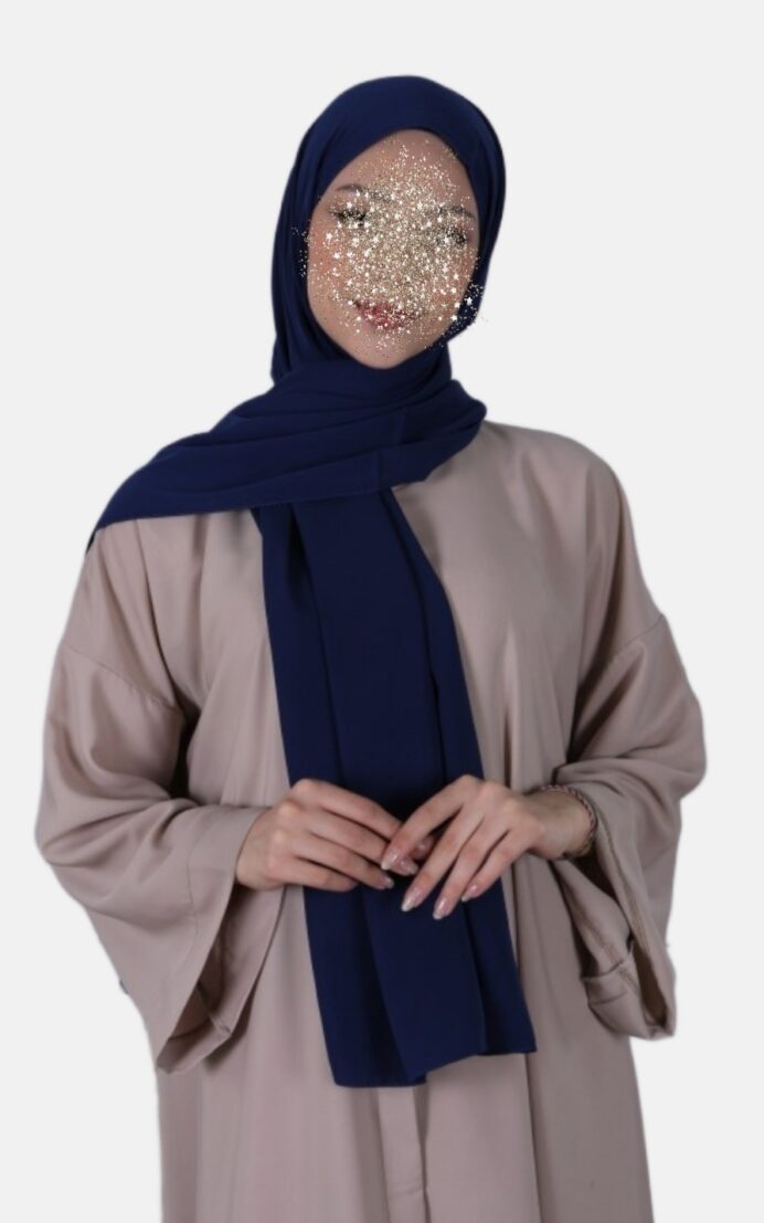 Medina silke sjal - blå