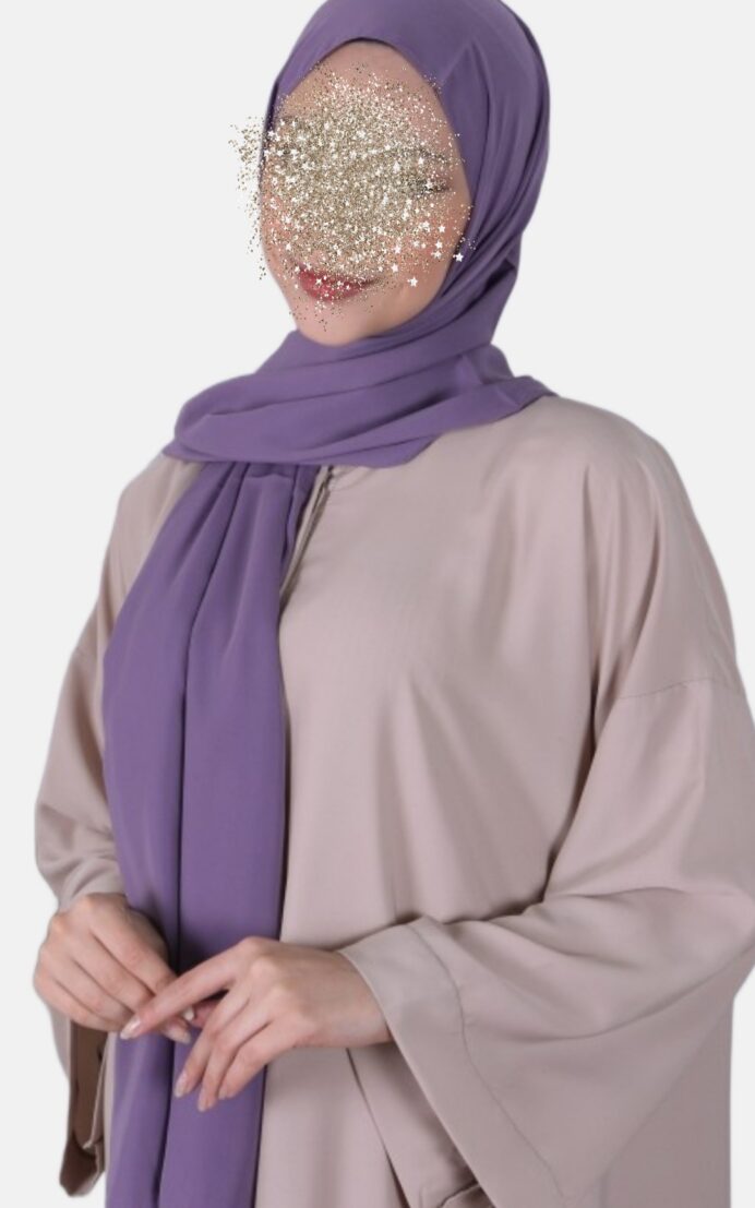 Medina silke sjal - lyslilla