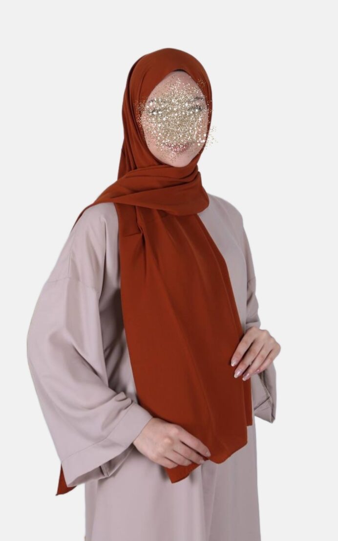 Medina silke sjal - bronze