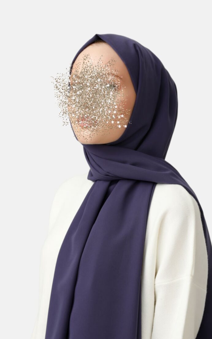 Medina silke sjal - lilla