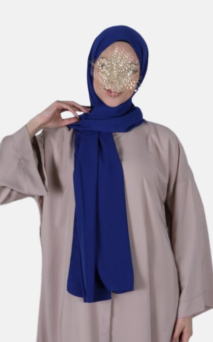 Medina silke sjal - royal blå