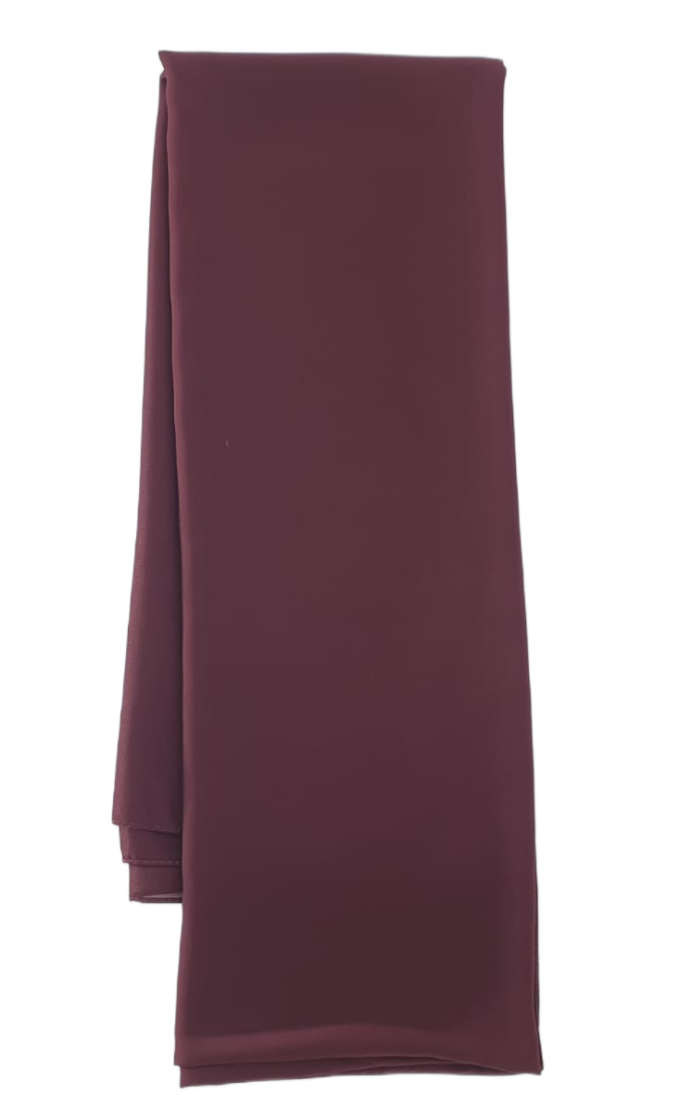 CHIFFON SJAL - BORDEAUX
