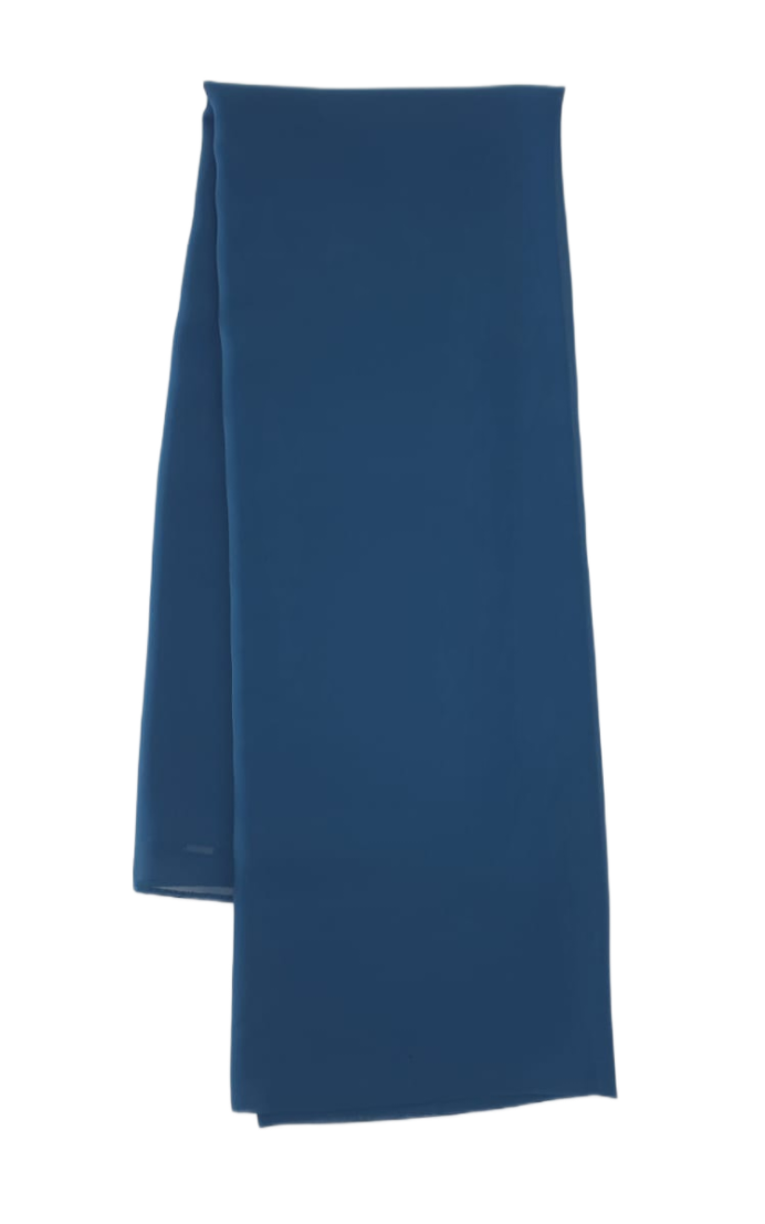 CHIFFON SJAL - TEAL