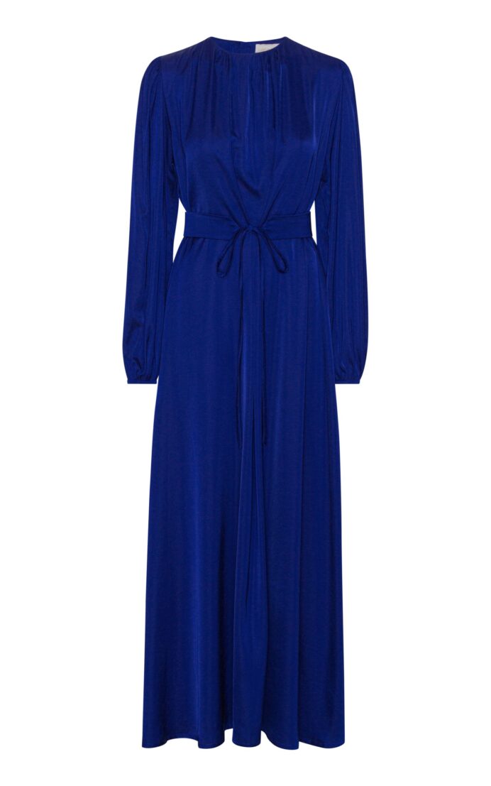 Sada Satin Maxi Dress – kongeblå