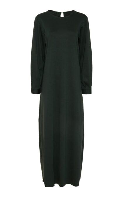Bæredygtig ponte knit kjole - grøn