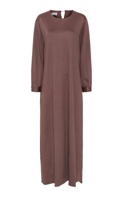 Bæredygtig ponte knit kjole - gammelrosa