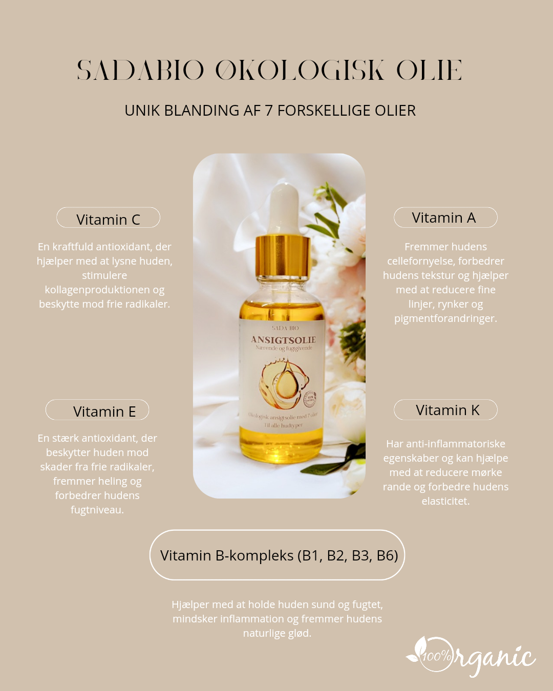 SADABIO ØKOLOGISK ANSIGT OG KROPSOLIE - Billede 3