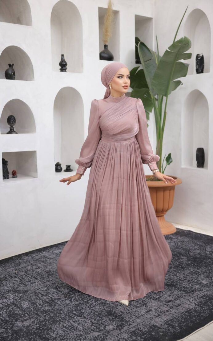 Lyana aftenkjole - pink