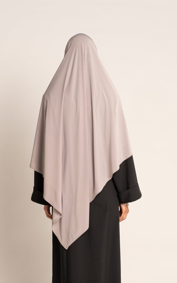 Premium jersey khimar - lysegrå