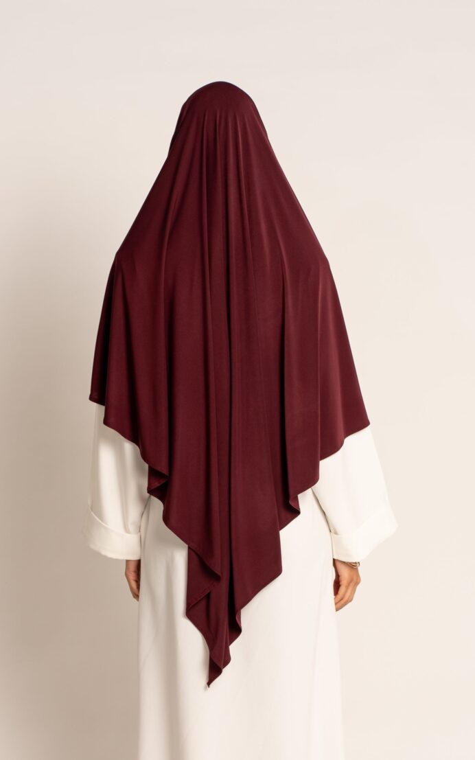 Premium jersey khimar - mørk lilla