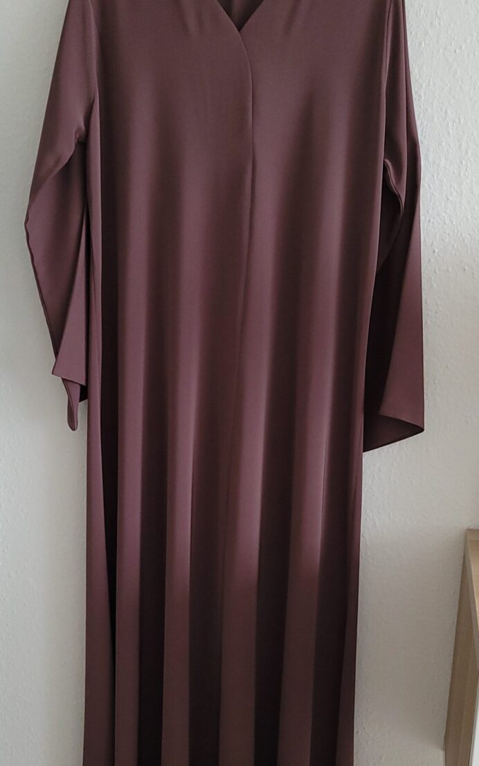 Noor Qamar abaya –  mokka