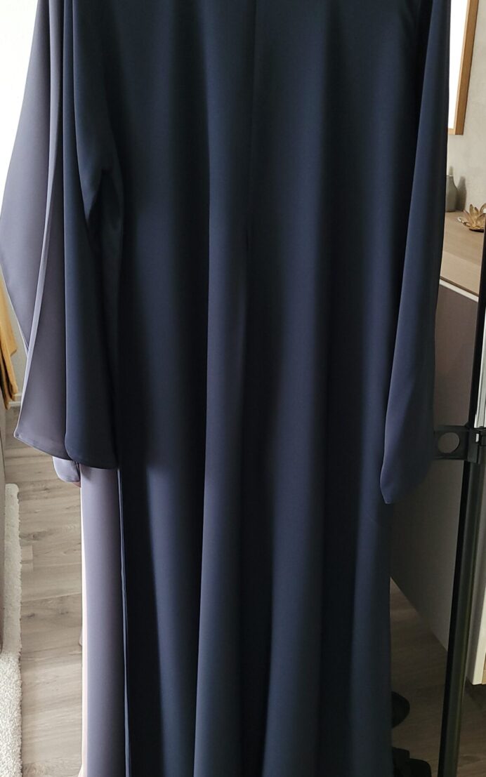 Noor Najma abaya –mørkeblå